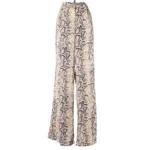 NWT BOOHOO Womens Snake Print High Waisted Pants